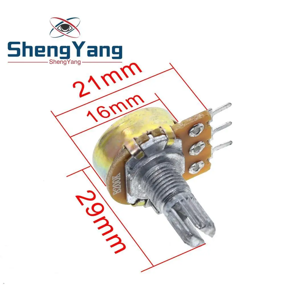 Multiturn Linear Rotary Trimmer Potentiometer Kit 5PCS stereo/pa/sealing potentiometer WH148 B1k B2k B5k B10k B20k B50k B100k B250k B500k B1M 15mm 3pins