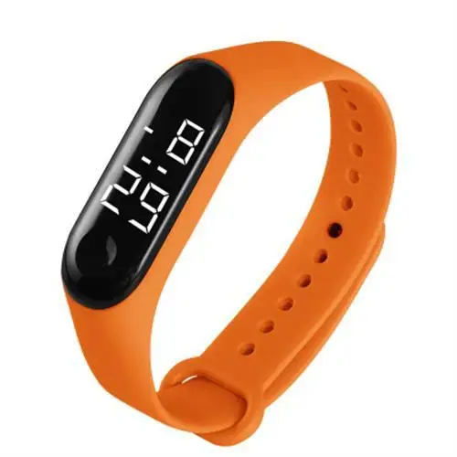 M3 Led Watch Color Screen Smart Sports Bracelet Running Swimming Waterproof Touch Heart Rate Men's And Women's Silicone Watch 