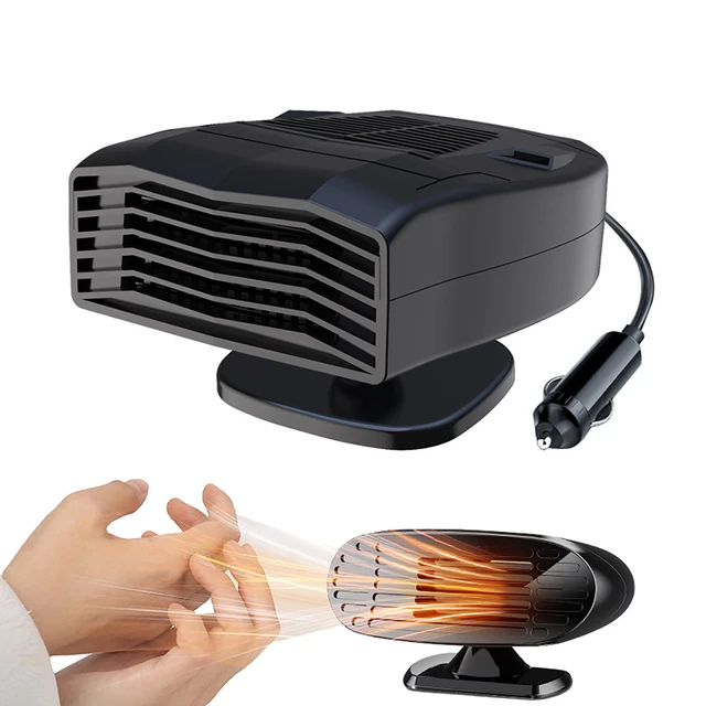 2 In 1 Auto Heizung Tragbare Auto Elektrische Heizung Fan Lüfter 12V / 24V  Auto Windschutzscheibe Defroster defogger Für Auto Zubehör - AliExpress