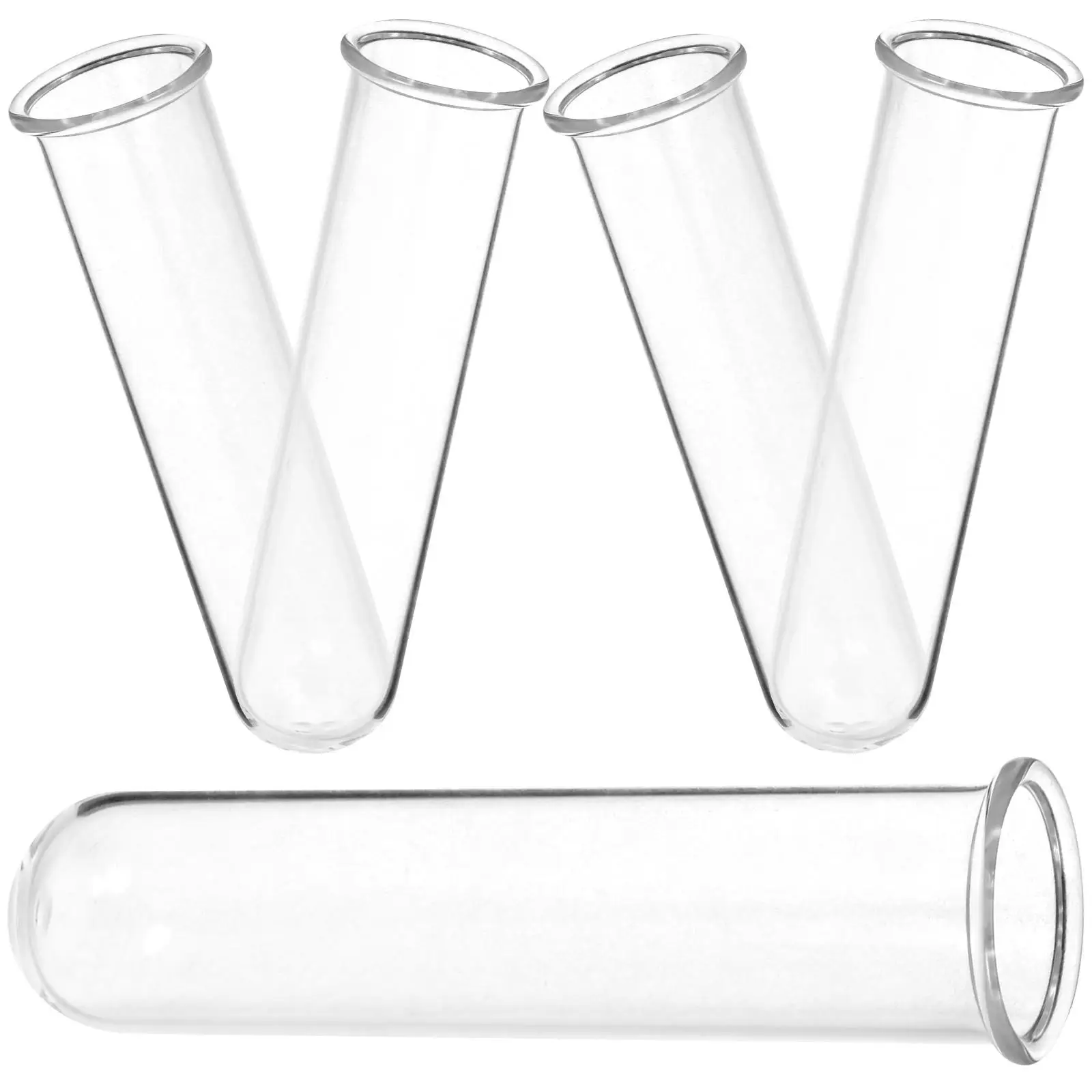 5 Pcs Flower Tubes Test Vase Vases Glass Planters Bottle for Flowers Propagation Office 5