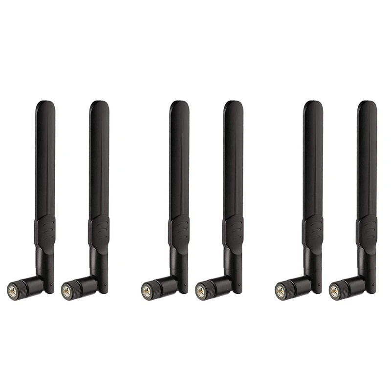 

4G LTE Antenna 8Dbi SMA Plug Antenna (6 Pieces) Compatible 4G LTE Router Gateway Home Telephone Hotspot Modem Router