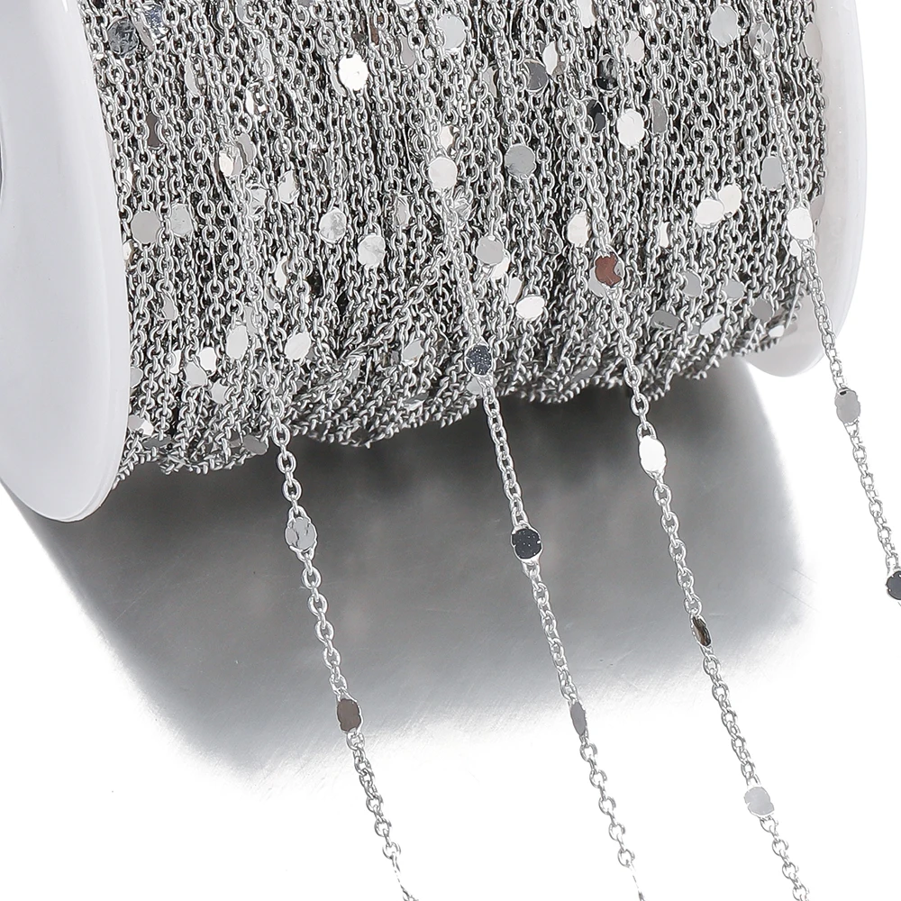 Gold Copper Chain with Sequins