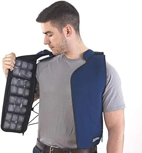 

Ice Vest - Personal Cooling Cold Vest for Heat Relief, Navy