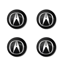Premium 56mm Car Wheel Center Hub Cap Rim Cover Emblem - Stylish Auto Accessories Trim Decal Sticker (Acura - 8PCS)