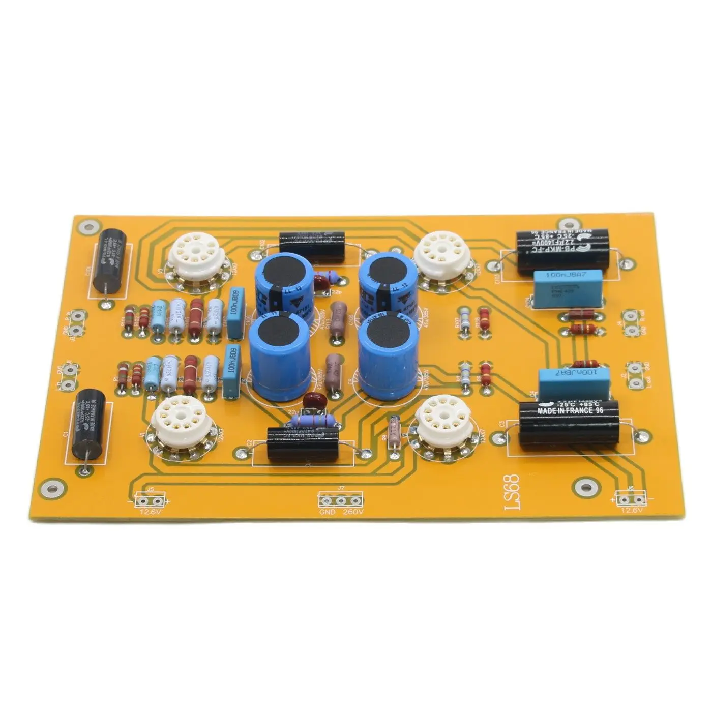 

LS68 HiFi 12AX7 Electronic Vacuum Tube Preamplifier Board Based on Conrad Johnson Stereo Home Audio Sound Pre-Amp