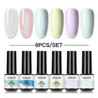 ROSALIND Purple Cat Eye Nail Gel Polish Semi Permanent Hybrid Varnish Kit Manicure Need Base Top Nail Art Nail Gel Polish Set 1