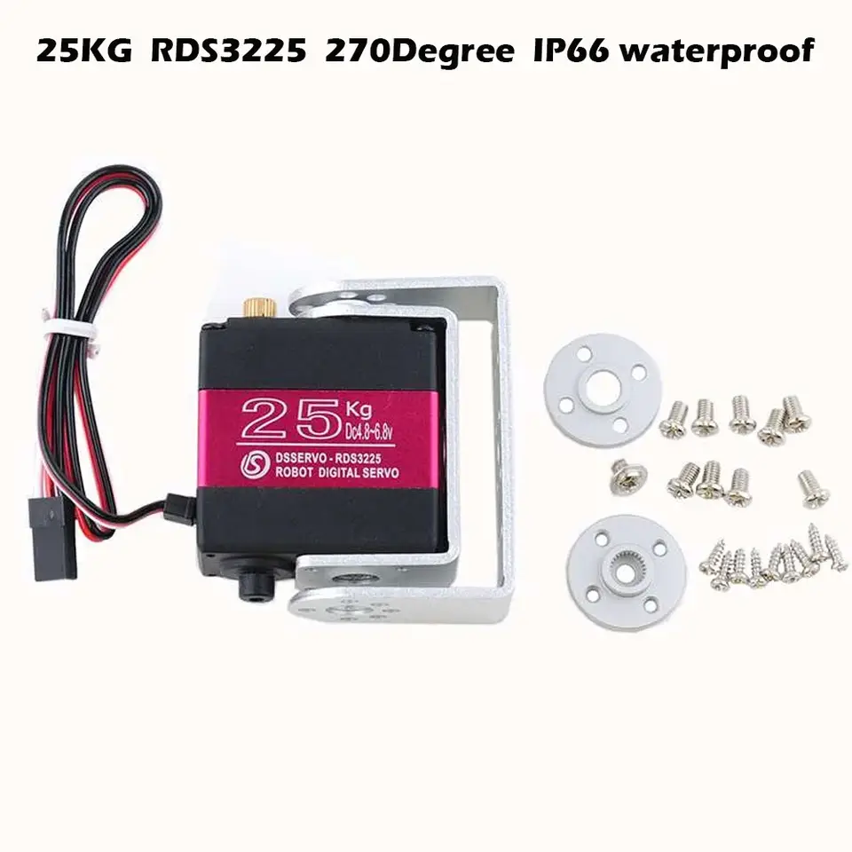 HV Robotic Digital Servo 160kg 150kg 80kg 60kg 35kg 25kg 20kg 17kg Metal Gear Servo Double-Shaft High Torque 180/270 Degree IP66 image 7