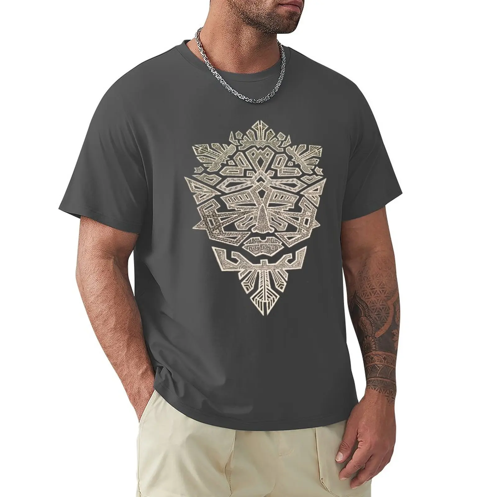 

Tribal mask design T-Shirt aesthetic clothes oversizeds mens white t shirts