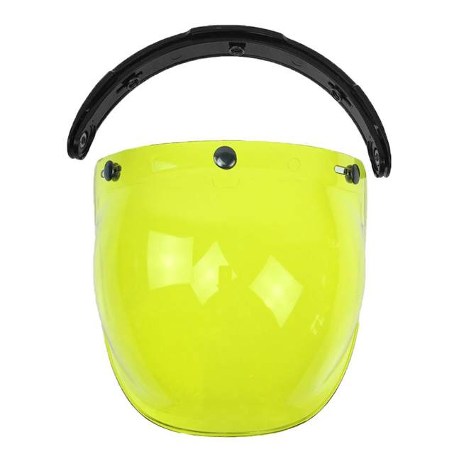 Motorcycle Helmet Visors Bubble 3 Up Open Face Anti-Fog