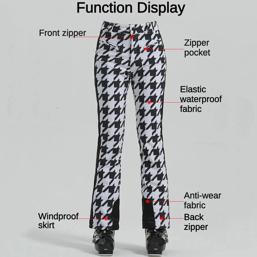 High Elasticity Snow Pants Winter New Women Sweat Pants