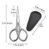 1Pcs Stainless Steel Small Makeup Grooming Scissors Eyebrows For Manicure Nail Cuticle Beard And Mustache Trimmer Nose Hair Tool 6