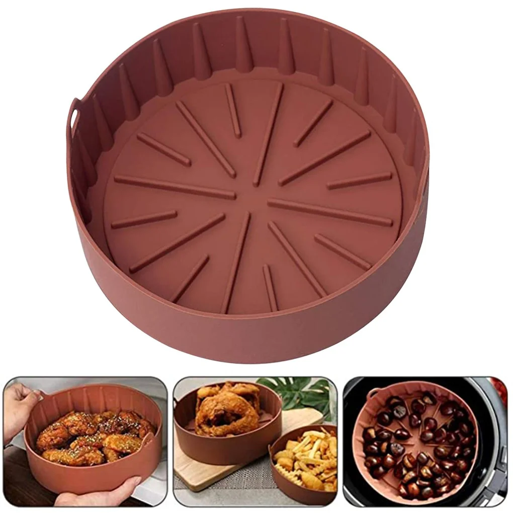 

Thickened Silicone Baking Mats Air Fryer Pot for Non-Stick Reusable Oven Heating Cake Pizza Bread Tools