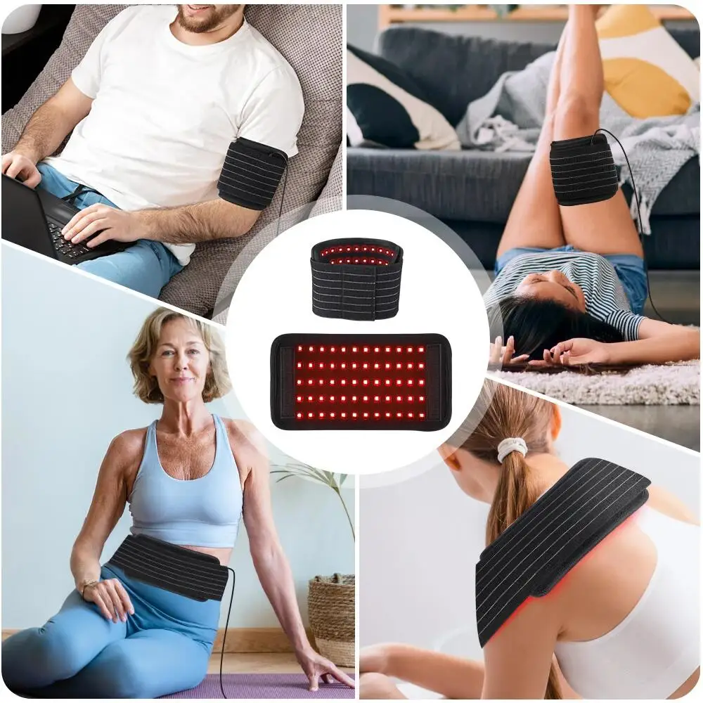 

Electric Infrared Heating Waist Massage Belt Vibration Hot Compress Massager for Pain Relief Red Light Lumbar Back Support Brace