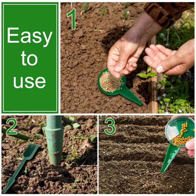 1pcs Garden Plant Seed Sower 5 File Adjustable Planter Hand Held Seeding Dispenser Accessory Flower Grass Plant Seeder 3