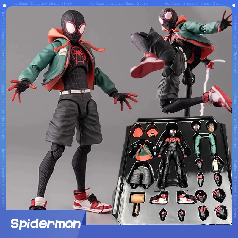 Marvel Spiderman Miles Morales Action Figure Model Spider-Man: Nel Spider-Verse Miles Morales Peni Parker Figure Model Toys