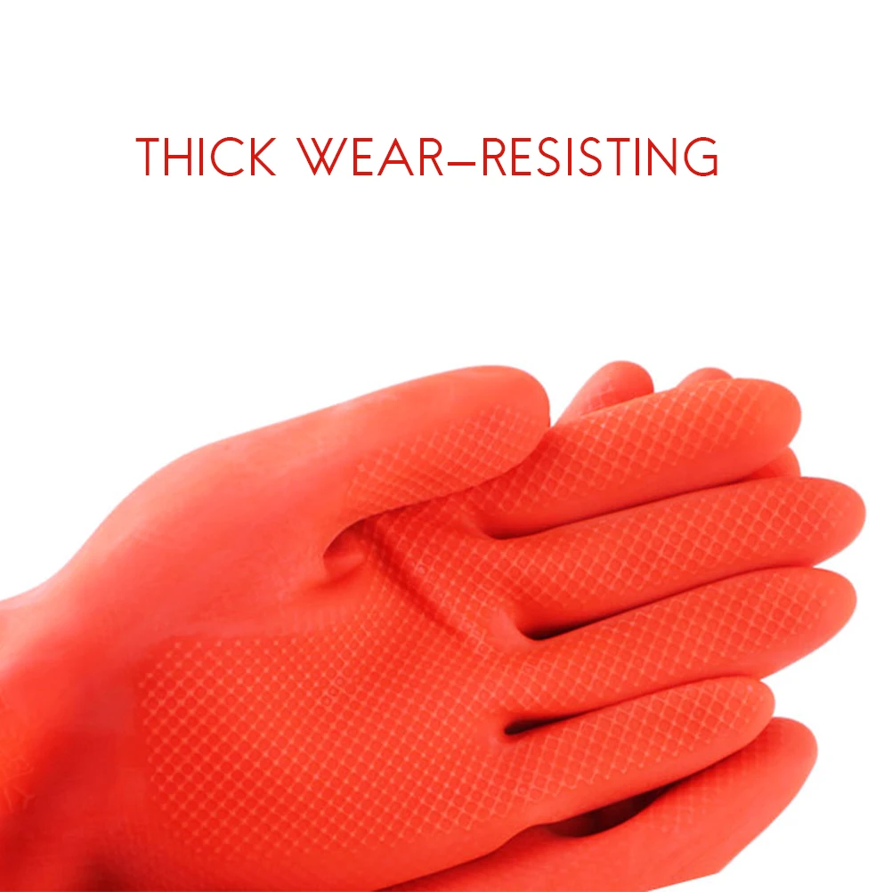 45/56cm Latex Long Gloves Aquarium Fish Tank Industrial Thick Protective Gauntlets Waterproof Rubber Dishwashing Gloves dishwashing gloves,safety gloves,protective gloves,cleaning gloves