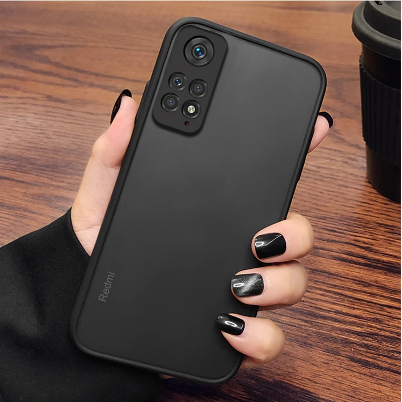 ARMOUR Stoßfeste Handyhülle für Xiaomi Redmi Note 11 Pro Note 10 10S 11 11S 12S 12Pro Plus Rahmen Harte Rückseite Handyhülle Fundas – Detail 2