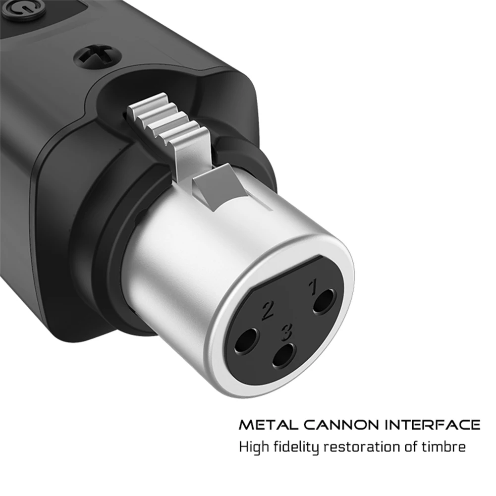 Wired To Wireless Microphone System 510.00-590.00MHz Dynamic Handheld Microphone Instrument For Electric Guitar/Bass Audio Mixer