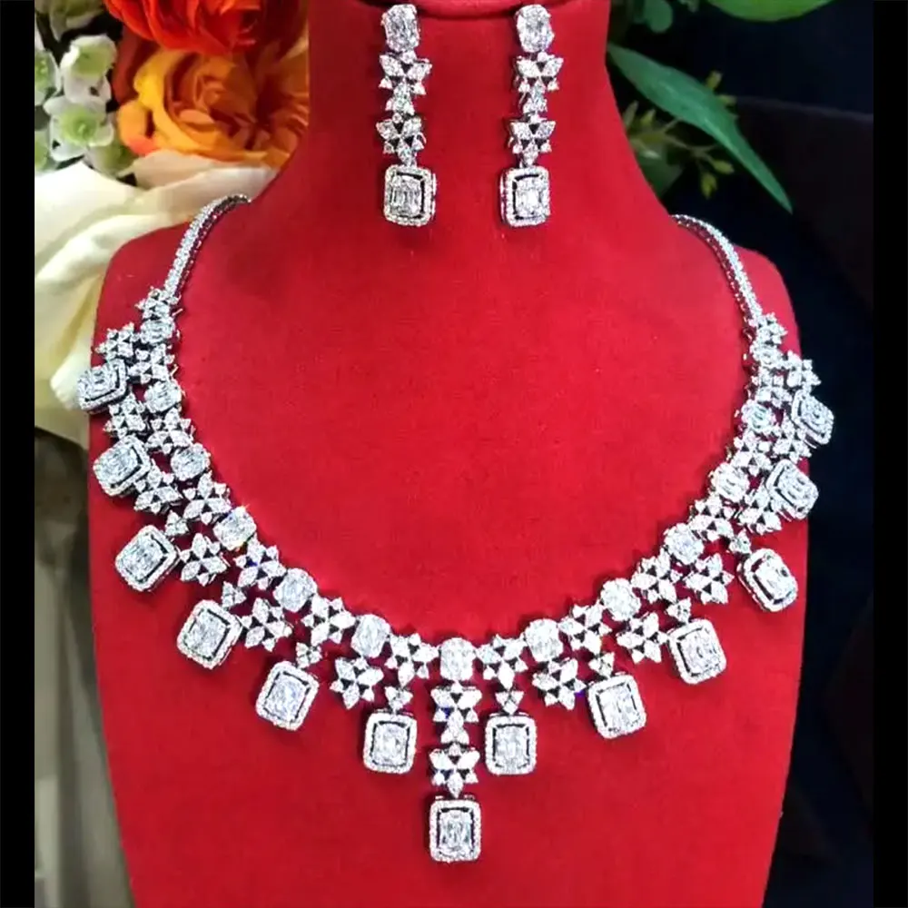 

GODKI Famous Brand 4PCS Green CZ Luxury African Jewelry Set For Women Wedding Party Zircon Crystal Dubai Bridal Jewelry Set Gift