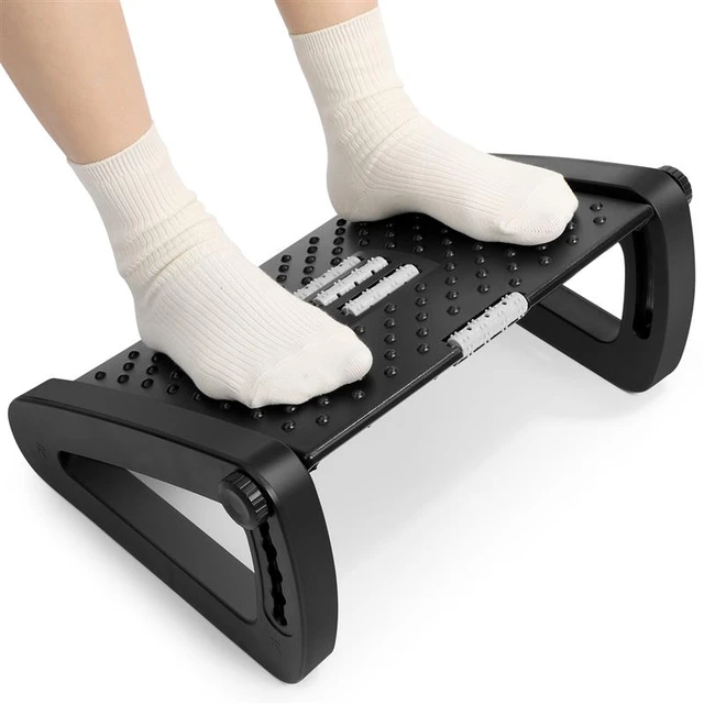 Ergonomic Footrest Adjustable Angle and Height Home Office Foot Rest Stool,  for Under Desk Support Height Adjustment - AliExpress