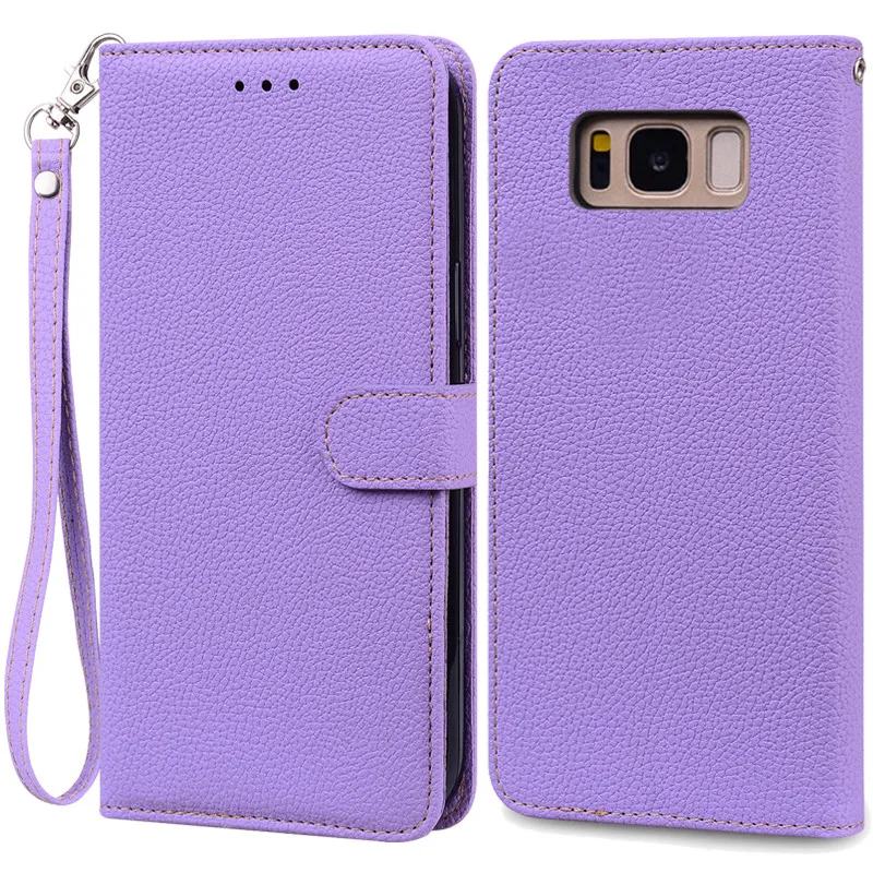 Luxurious Leather Wallet Flip Case for Samsung Galaxy S8 Plus