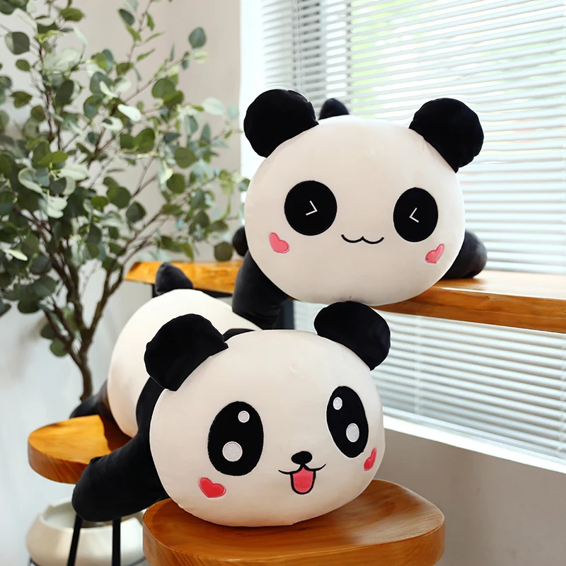 

120cm Cute Soft Lying Panda Toys Doll Girl Kids Birthday Christmas Gift Stitch Kawaii Plushies Juguetes Stuffed Animal