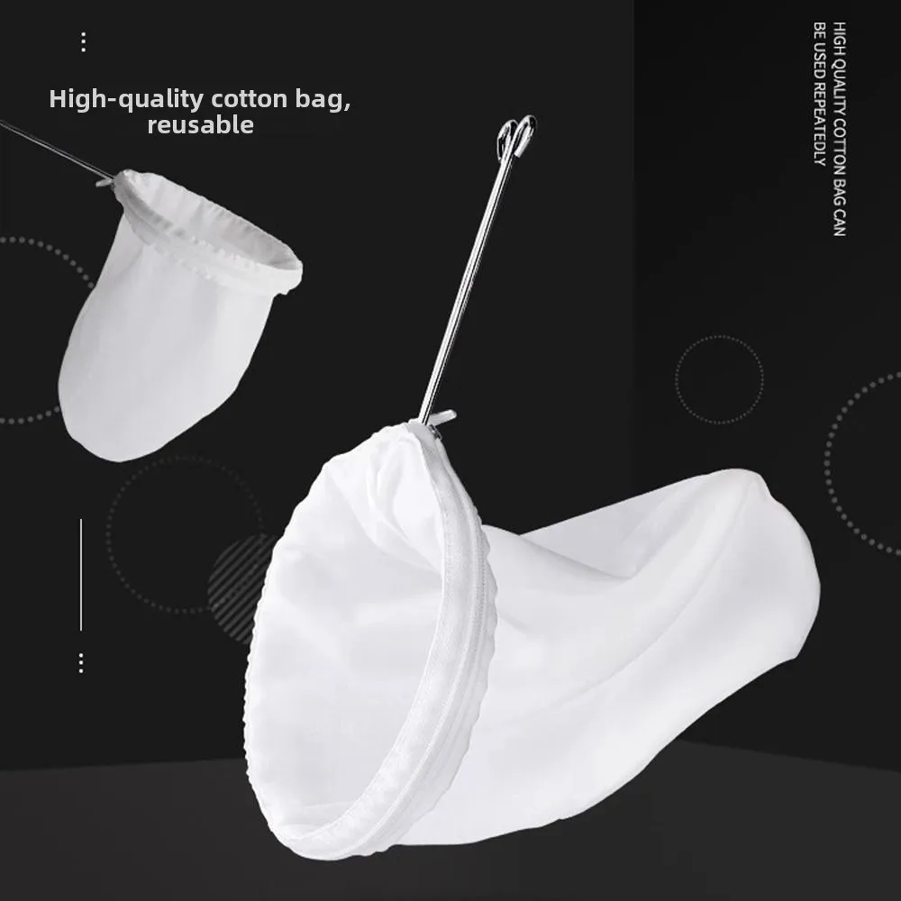 Ultra Fine Mesh Mesh Filter Bags Reusable Washable Strainer Bags with Stand Fine Mesh Filter Cotton Cloth Coffee Filter Sock