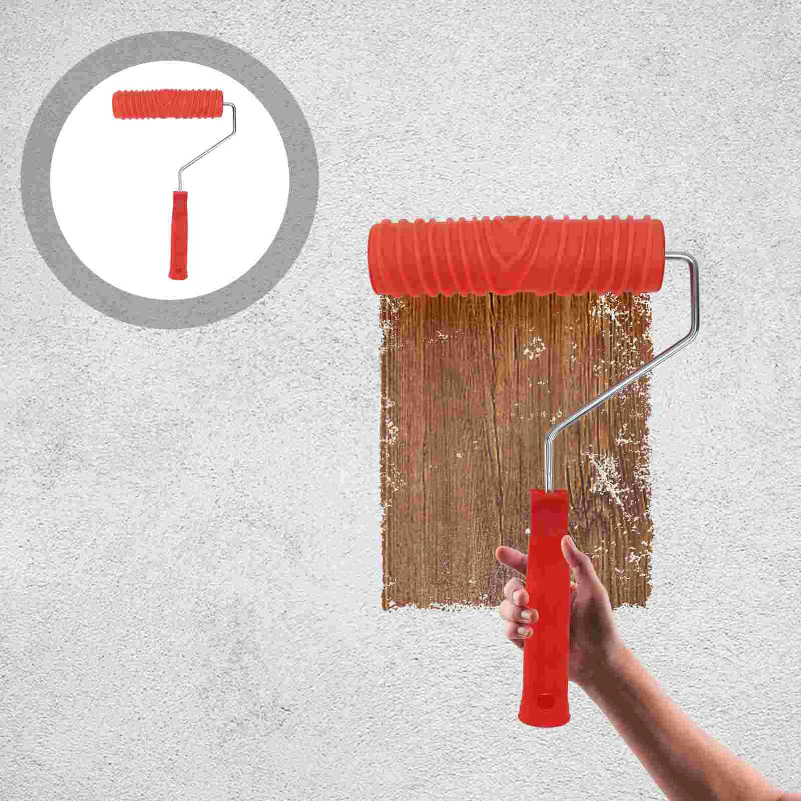 

7 -inch Painting Roller Knurling Tool Wood Grain Rollers Wall Decoration Printing