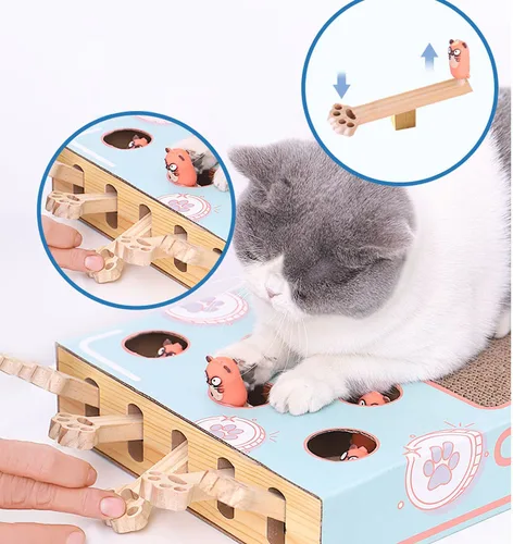 고양이 놀이 장난감 햄스터 기계 새끼 고양이 게임 놀리는 대화 형 장난감 사냥 스크래칭 물린 액세서리, 애완동물 고양이 용품 2