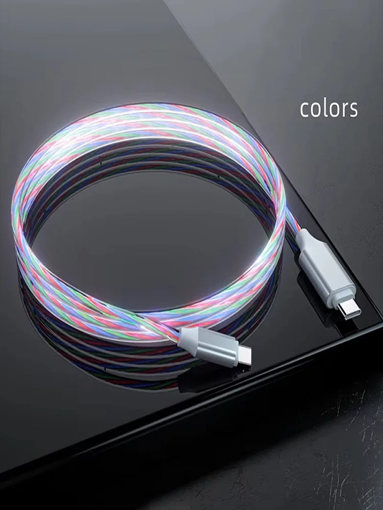 ตัวเลือกสินค้า สายชาร์จเร็ว USB-C 60W พร้อมไฟ LED ใช้ได้กับหลายแบรนด์