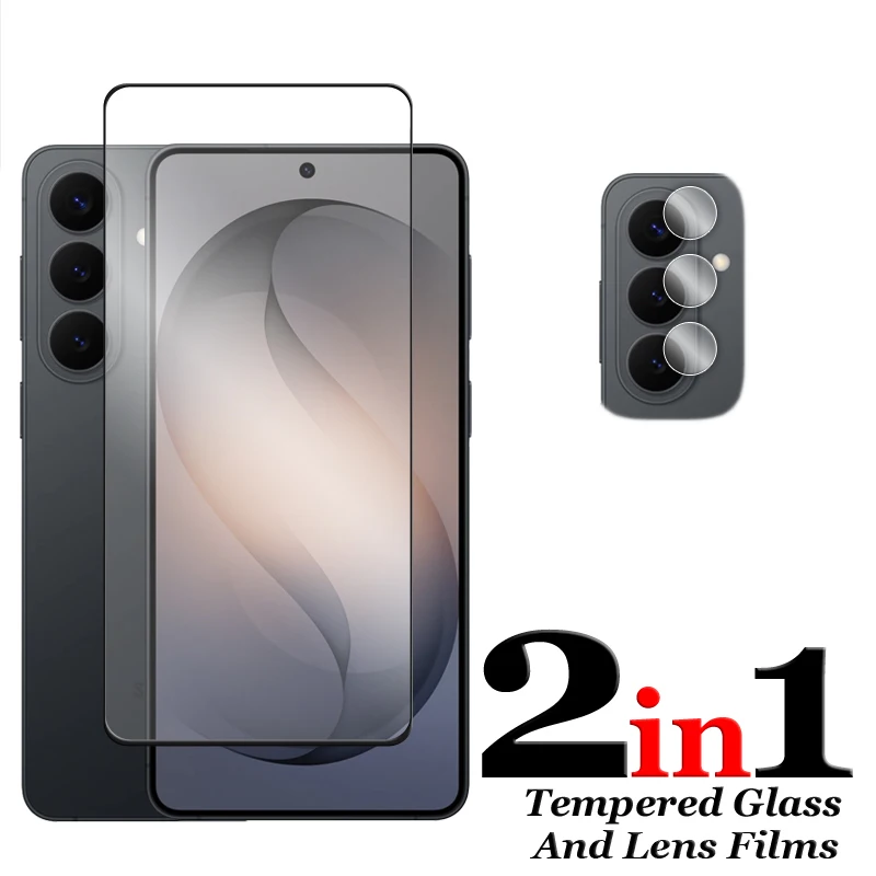 Für Samsung Galaxy S26 Glas für S26 S26+ S26 Ultra gehärtetes Glas stoßfester weicher Silikon-TPU-Schutzstoßfänger für S26 Film – Detail 3