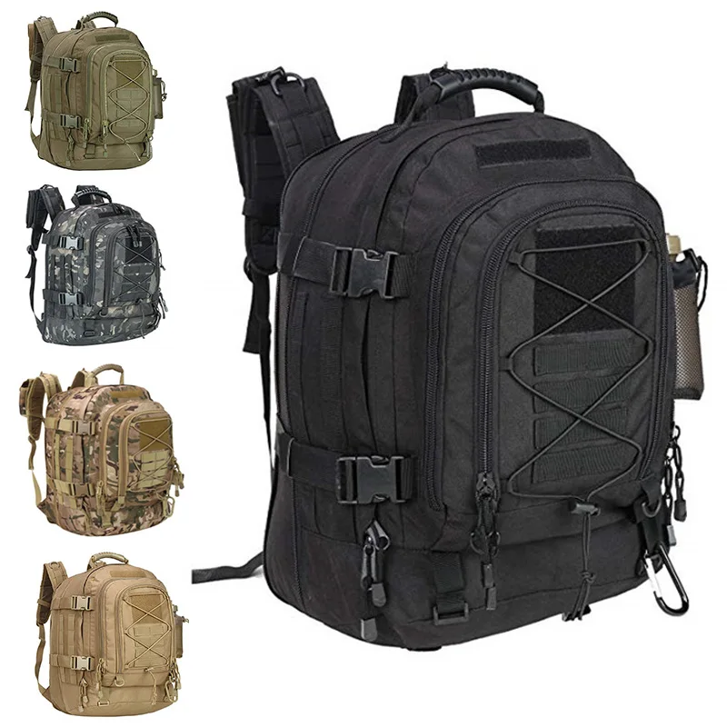 

Extra Large 60L Tactical Backpack for Men Women Outdoor Water Resistant Hiking Backpacks Travel Backpack Laptop Backpacks