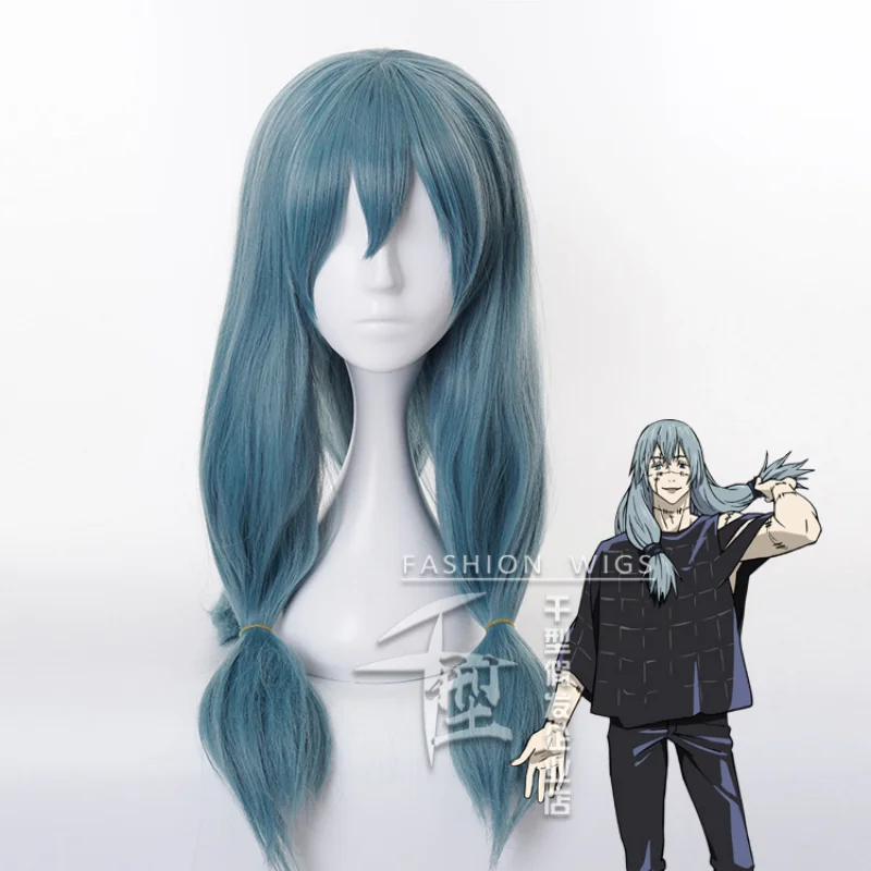 

Anime Jujutsu Kaisen Mahito Long Wig Cosplay Costume Heat Resistant Synthetic Hair Men Women Wigs