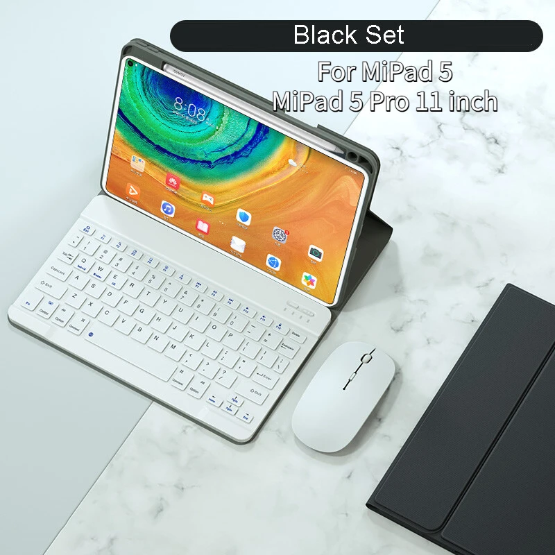

Беспроводной чехол для клавиатуры и мыши с Bluetooth для Xiaomi MiPad 5, MiPad 5 Pro, 11 дюймов, с держателем и слотом для карандашей, чехол для клавиатуры