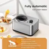 1.6 Quart Ice Cream Maker Machine with Built-in Compressor, Fully Automatic and No Pre-freezing, Frozen Yogurt, Keep-cooling 3