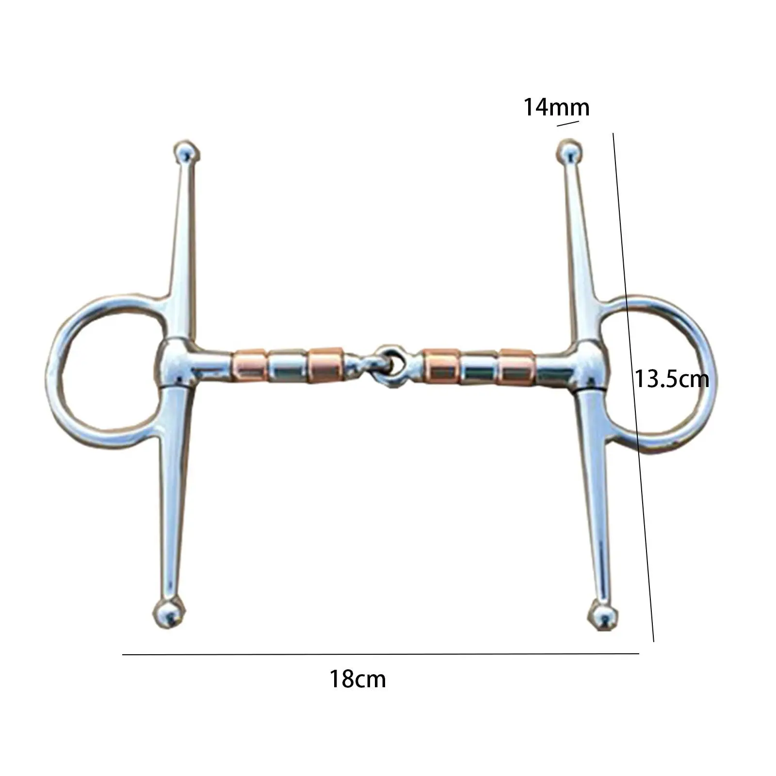 Horse Bit Horse Mouth Piece Equestrian Supplies Larger Rings 