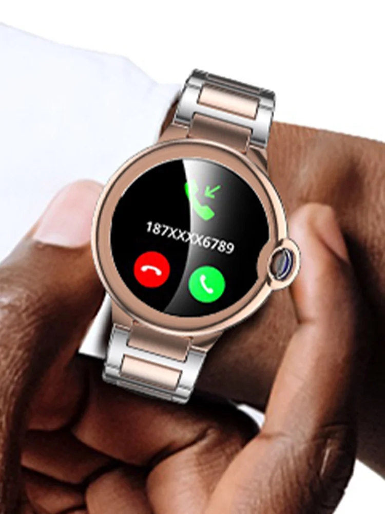 Smart Watch Men For Cartier Smartwatch Orologio Da Polso Da Donna Collegato Orologio Con Striscia D'Acciaio Orologio Sportivo Impermeabile Originale