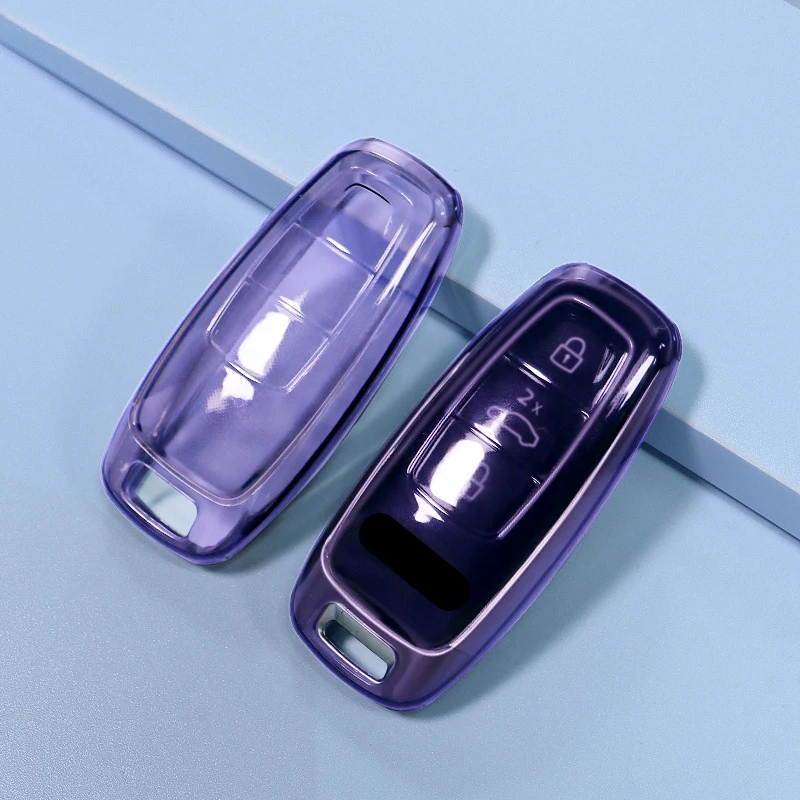Transparent Smart Remote Car Key Case Cover Fob