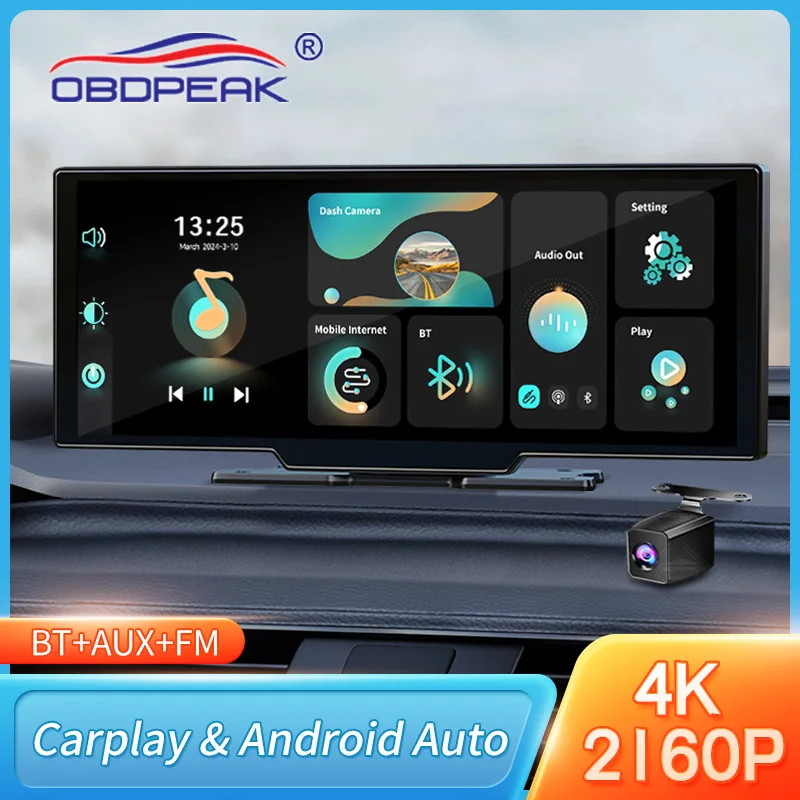 OBDPEAK ダッシュボード 10.2インチ ドライブレコーダ　スマホ対応 OBDPEAK ダッシュボード 10.2インチ ドライブレコーダ スマホ対応
