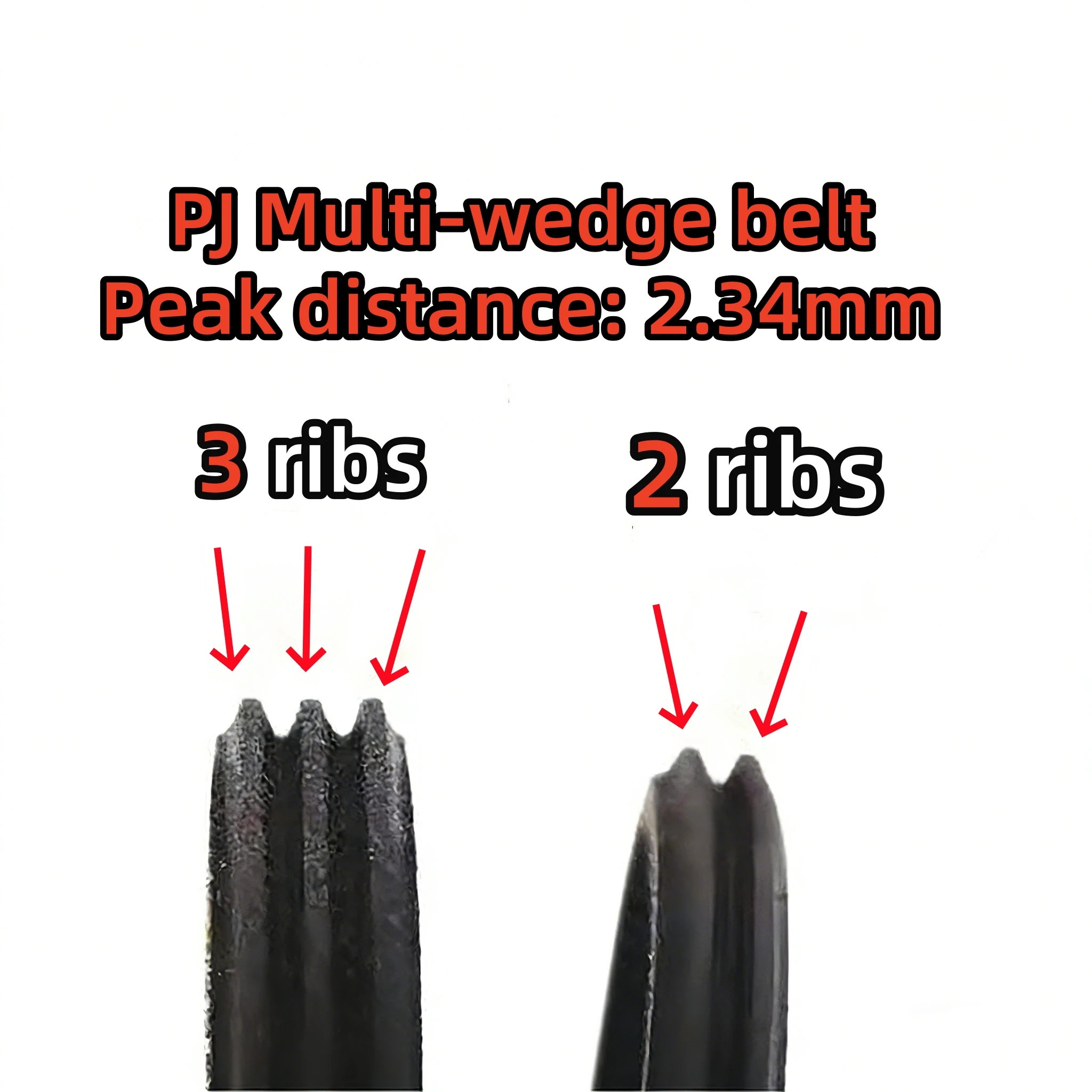 Durable Ribbed Sports Bike and Treadmill Spinning Belt
