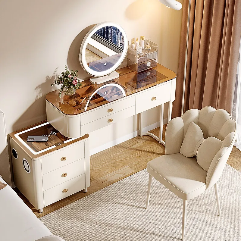 Makeup Shelf Dressing Table Dressers Vanity Desk Closets Sideboards Dressing Table Light Tavolo Da Trucco Bedrooms Furniture items makeup dressing table box container drawer nordic organizer,woman coiffeuse dressers,dressing table mirrors