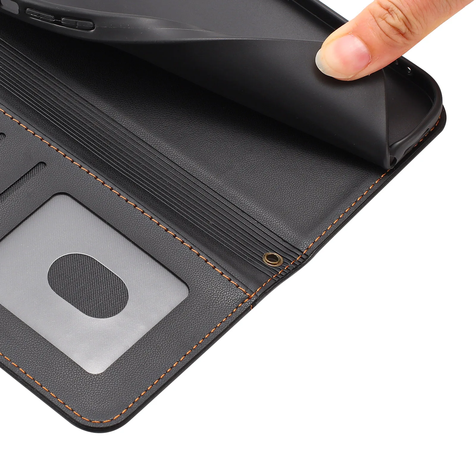Luxury Zipper Coin Wallet Flip Leather Phone Case