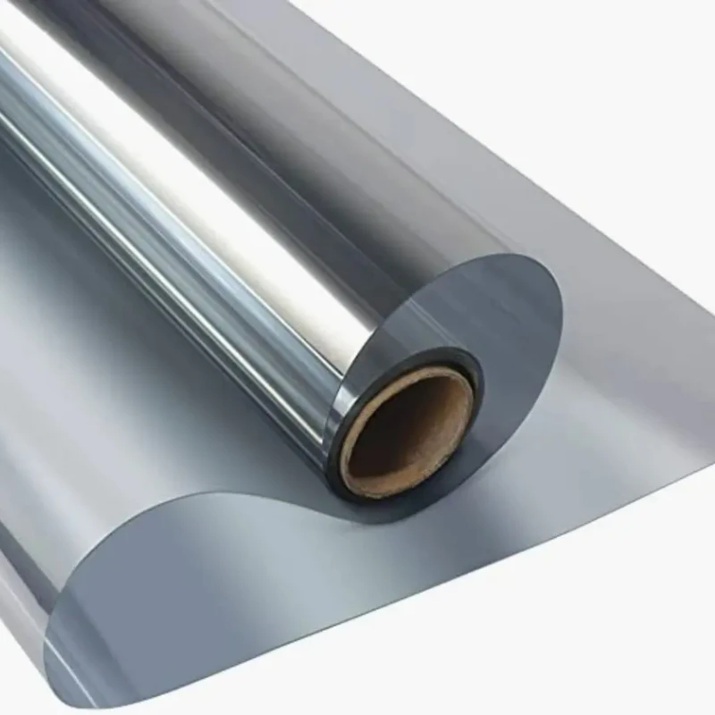Window Film Mirror Window Film One Way PET Sun Blocking Reflective Self Adhesive Solar Film Heat Control Privacy UV Protection