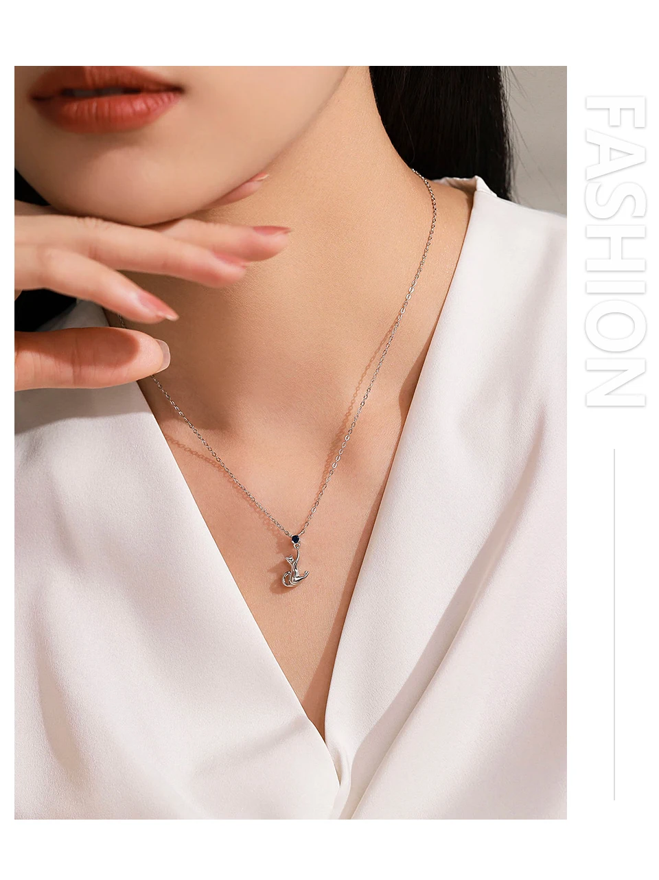 925 Sterling Silver Creative Cat Pendant Necklace Earrings For Women - PeticaDeals