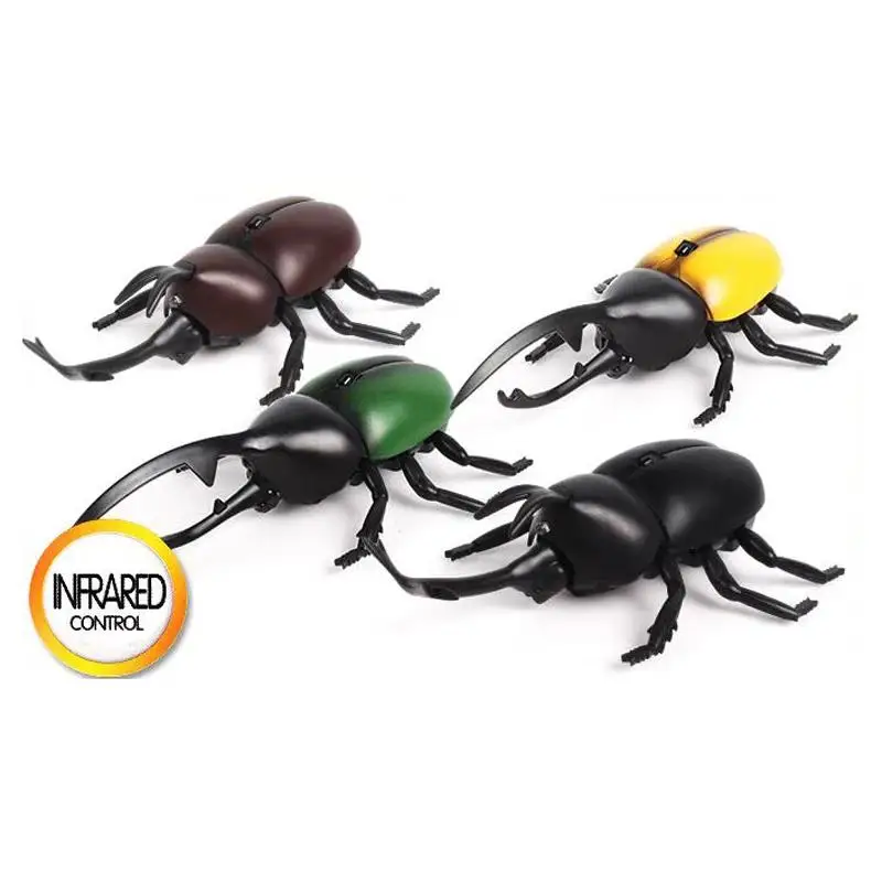 Lighting Infrared RC Beetle Christmas Remote Control Animal Electric Gift Simulative Funny Terrifying Kid Toy Novelty with Sound