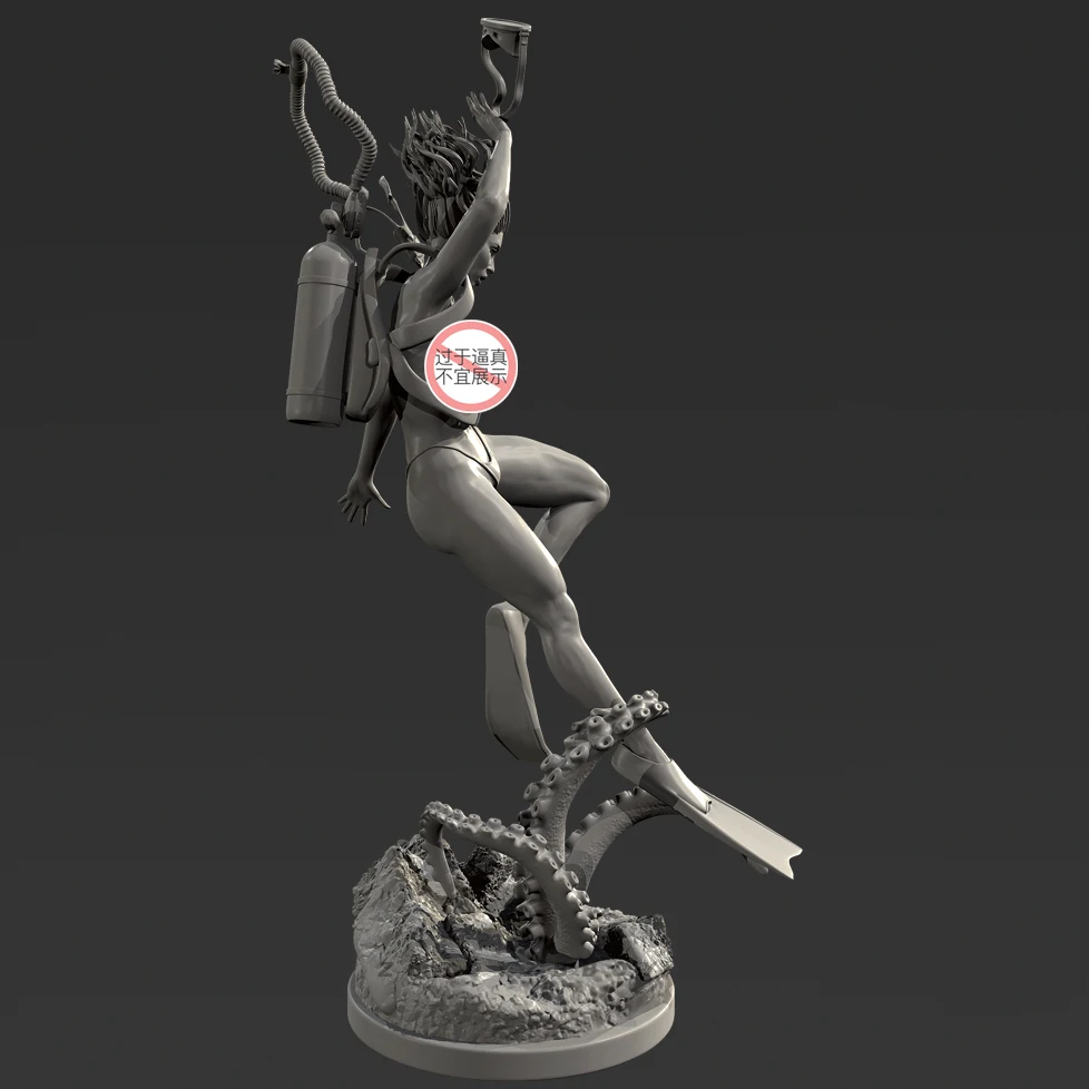남자의 키 50mm 75mm 수지 군인 모델 키트 무색 및 자체 조립(3D 프린팅) TD-7623/3D