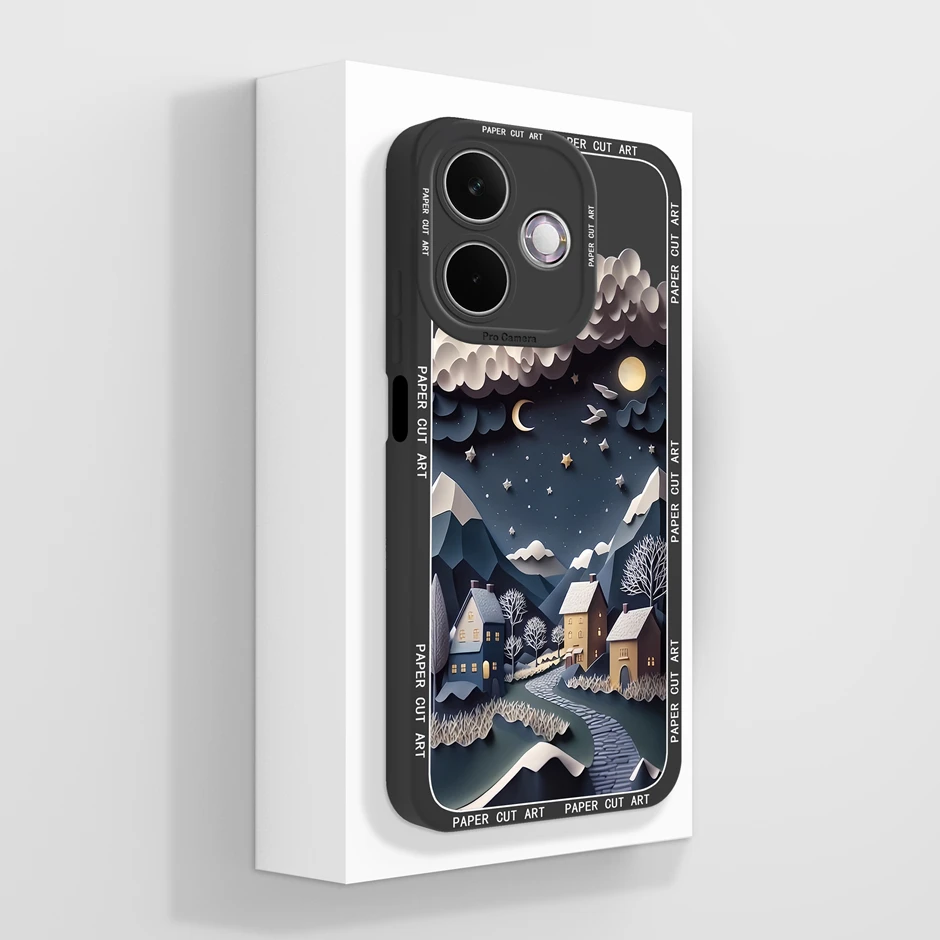 Artistic Flower Silicone Shockproof Phone Case - Soft Protective Back Cover