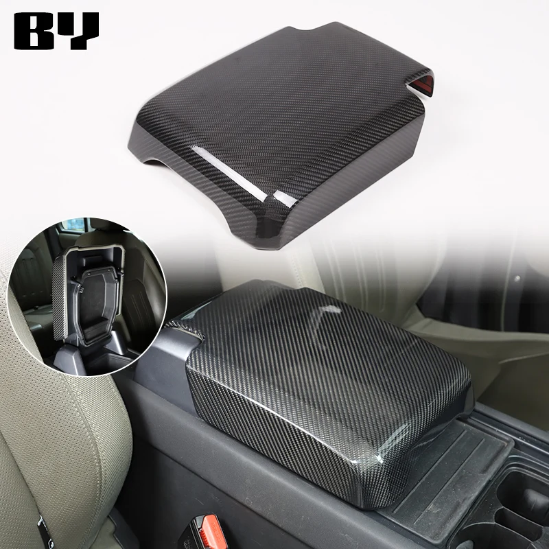 

For Land Rover Defender 90 110 2020-2024 Real Carbon Fiber Car Interior Central Console Armrest Storage Box Protective Covers