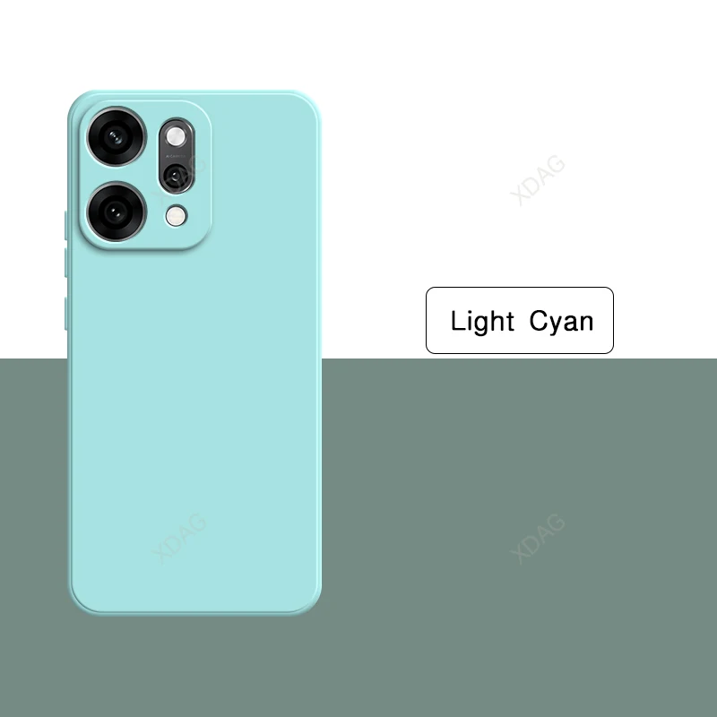 High-Quality Liquid Silicone Phone Case - Simple Straight Edge Design