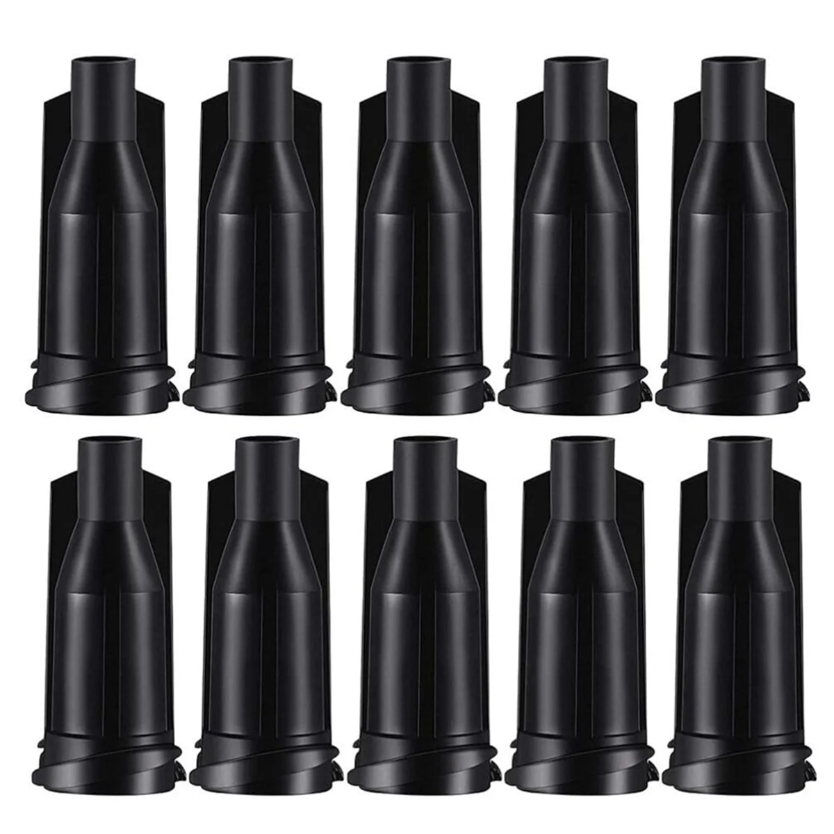 Luer Lock용 BAAR-250pcs 팁 캡, 슬라이딩 팁용 검정색 디스펜스 니들 팁 캡 캡 플러그